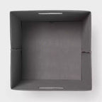 Lot de 6 bacs de rangement en tissu de 33 cm gris