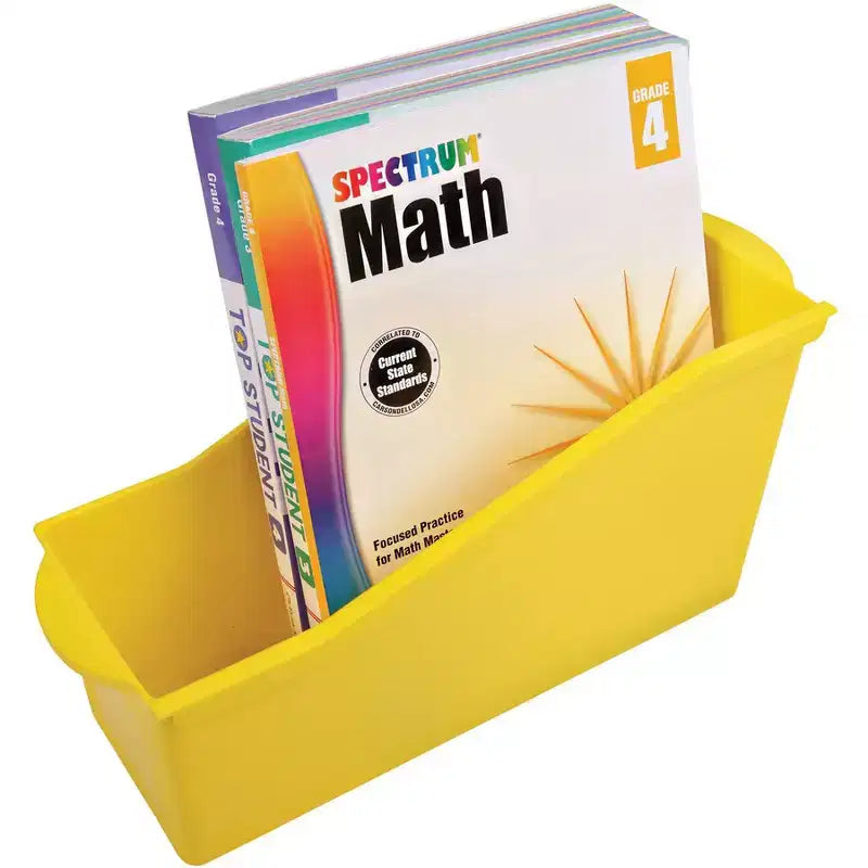 Bac à livres antimicrobien pour enfants jaune - 1 unité