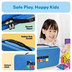 Sac de transport pour tuiles magnétiques, sac de rangement de voyage pour enfants, rangement de jouets portable, support de blocs de construction STEM