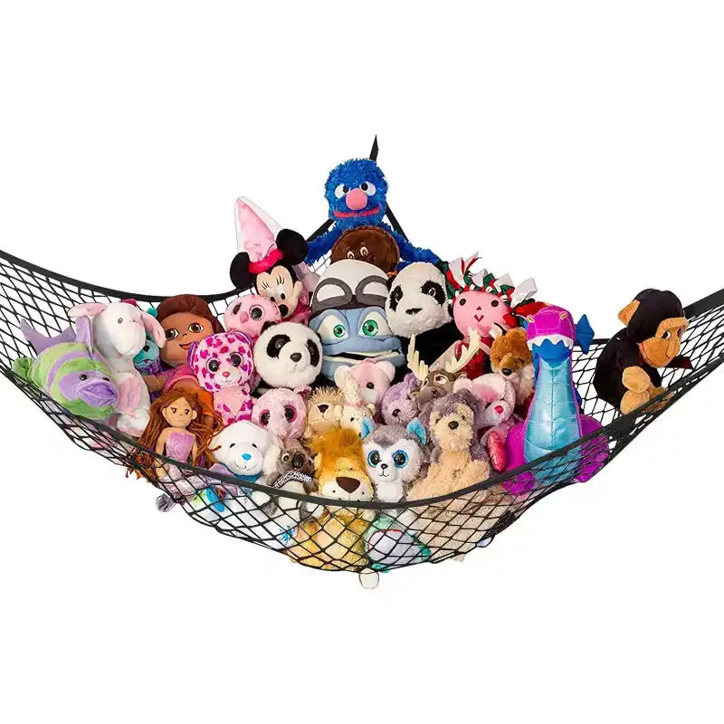 Lilly's Love Standard Size 1 Pack Stuffed Animal Net Hammock, Corner Hanging Toy Storage Organizer