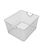 YBM Home Silver Mesh Open Storage Bins