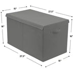 Coffre à jouets avec couvercle à charnière, rangement pliable pour chambre d'enfant, salle de jeux, placard, organisation de la maison