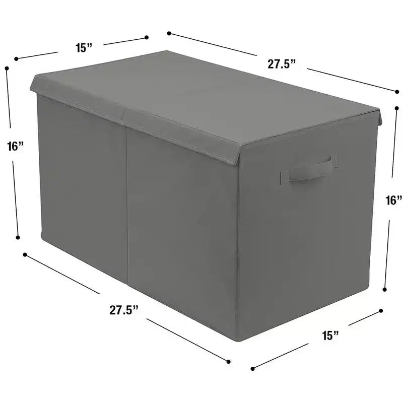 Coffre à jouets avec couvercle à charnière, rangement pliable pour chambre d'enfant, salle de jeux, placard, organisation de la maison
