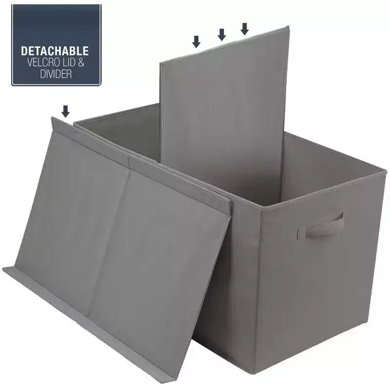 Coffre à jouets avec couvercle à charnière, rangement pliable pour chambre d'enfant, salle de jeux, placard, organisation de la maison