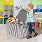 Coffre à jouets avec couvercle à charnière, rangement pliable pour chambre d'enfant, salle de jeux, placard, organisation de la maison