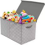 Coffre à jouets avec couvercle à charnière, rangement pliable pour chambre d'enfant, salle de jeux, placard, organisation de la maison