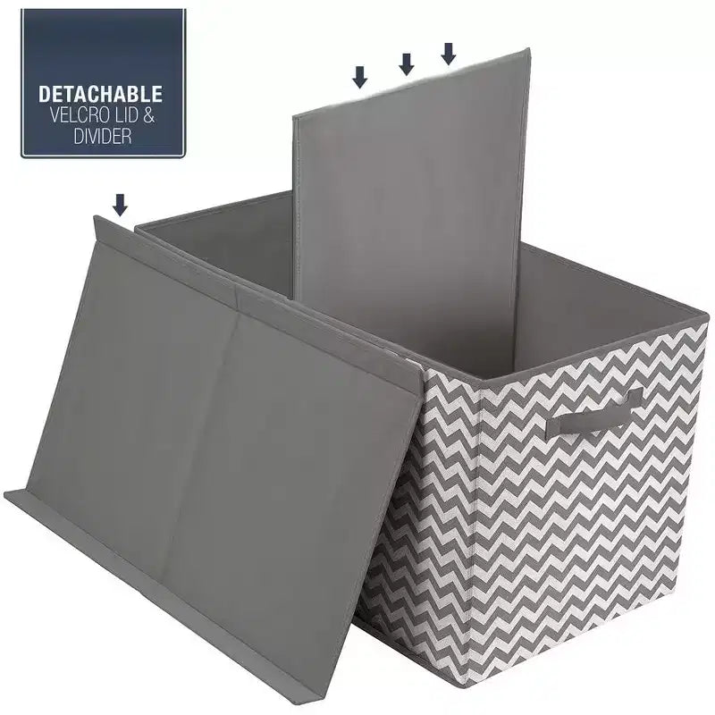 Coffre à jouets avec couvercle à charnière, rangement pliable pour chambre d'enfant, salle de jeux, placard, organisation de la maison