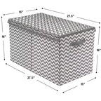 Coffre à jouets avec couvercle à charnière, rangement pliable pour chambre d'enfant, salle de jeux, placard, organisation de la maison