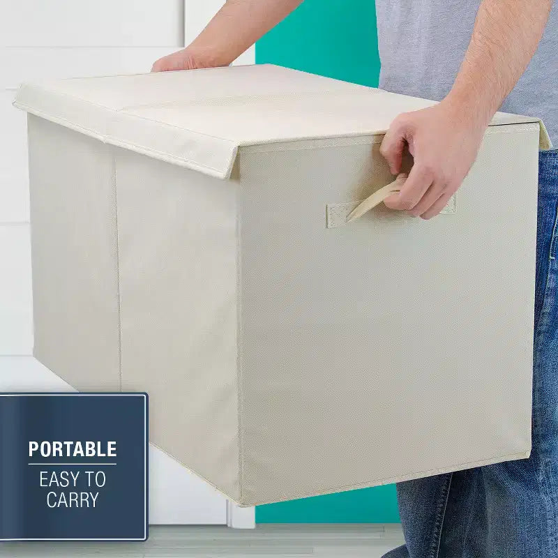 Coffre à jouets avec couvercle à charnière, rangement pliable pour chambre d'enfant, salle de jeux, placard, organisation de la maison