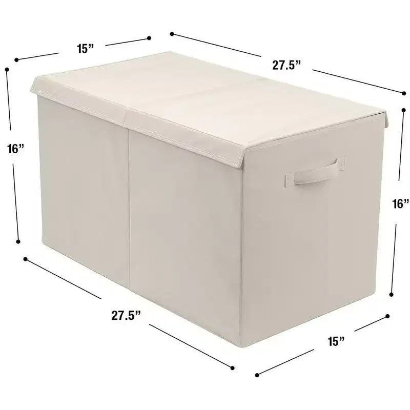 Coffre à jouets avec couvercle à charnière, rangement pliable pour chambre d'enfant, salle de jeux, placard, organisation de la maison
