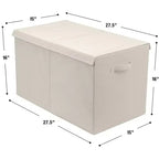 Coffre à jouets avec couvercle à charnière, rangement pliable pour chambre d'enfant, salle de jeux, placard, organisation de la maison