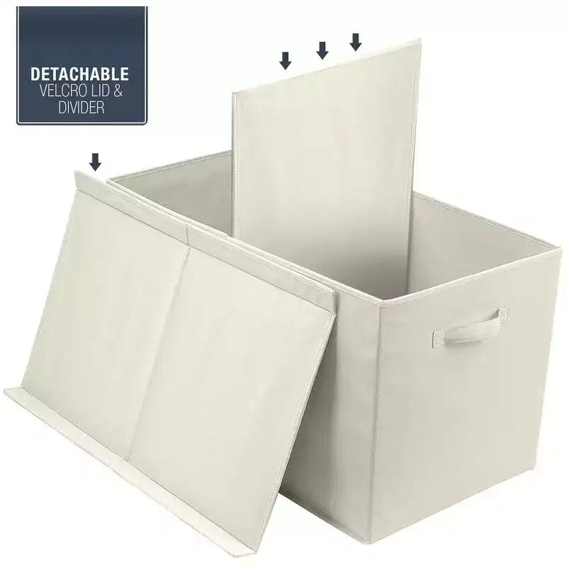 Coffre à jouets avec couvercle à charnière, rangement pliable pour chambre d'enfant, salle de jeux, placard, organisation de la maison