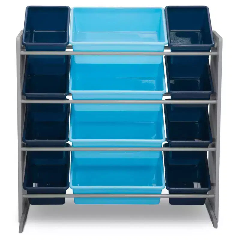 Delta Children Kids Toy Organizer with 12 Plastic Bins