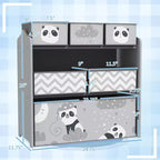 Organisateur de jouets avec 6 bacs de rangement, Meuble de rangement pour enfants pour chambre à coucher, chambre d'enfant, Cadeau pour enfants