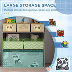 Organisateur de jouets avec 6 bacs de rangement, Meuble de rangement pour enfants pour chambre à coucher, chambre d'enfant, Cadeau pour enfants