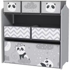 Organisateur de jouets avec 6 bacs de rangement, Meuble de rangement pour enfants pour chambre à coucher, chambre d'enfant, Cadeau pour enfants