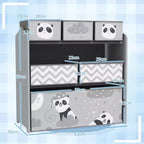Organisateur de jouets avec 6 bacs de rangement, Meuble de rangement pour enfants pour chambre à coucher, chambre d'enfant, Cadeau pour enfants