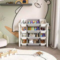 GDFStudio Enzo Modern Polyethylene Kids Toy Storage Organizer with 12 Bins and Shelves