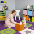 12 paniers de rangement pliables en tissu avec poignées en anneaux métalliques, bacs de rangement pliables pour placard, étagères, chambre d'enfant, salle de jeux, salon