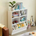 BALHAM TRADE-White Toy Organizers and Storage Kids Bookshelf and Bookcase Ideal for Playroom