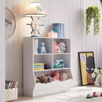 Organisateurs et rangements blancs pour jouets Bibliothèque et étagère idéales pour la salle de jeux des enfants