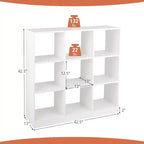 Organisateur de jouets pour enfants 9 compartiments 3 niveaux en bois, étagère de rangement ouverte