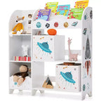 BALHAM TRADE-Kids Toy Storage Organizer - Wooden Unit with 2 Storage Boxes Ideal Toddler Storage