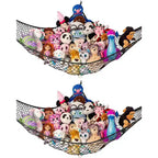 Lilly's Love Extra Large 2 Pack Stuffed Animal Net Hammock, Corner Hanging Toy Storage Organizer