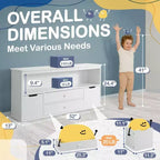 Organisateur de rangement de jouets avec 4 tiroirs et étagère pour garçons et filles