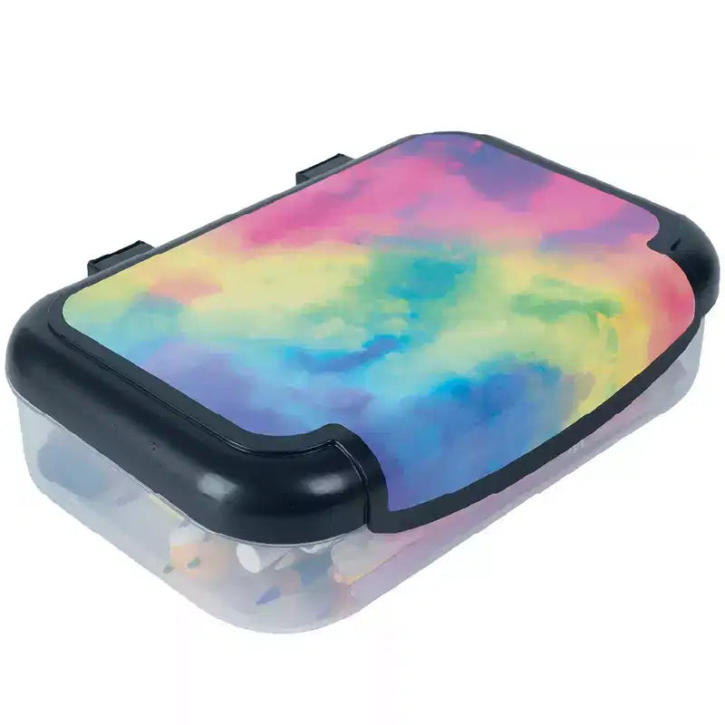 ZIPIT: Recycled Plastic Pencil Box - Rainbow - Large Capacity Case, Kids