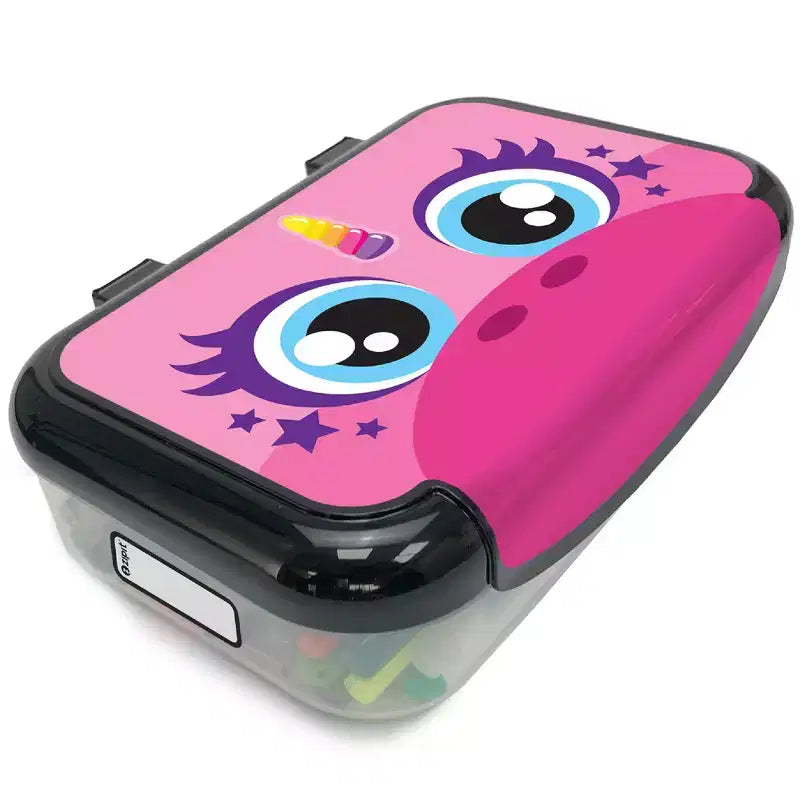 ZIPIT: Recycled Plastic Pencil Box - Pink Unicorn - Large Capacity Case, Kids