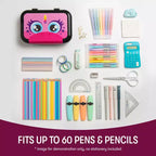 Trousse à Crayons en Plastique Recyclé - Licorne Rose - Grande Capacité, Enfants