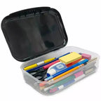 Trousse à Crayons en Plastique Recyclé - Licorne Rose - Grande Capacité, Enfants