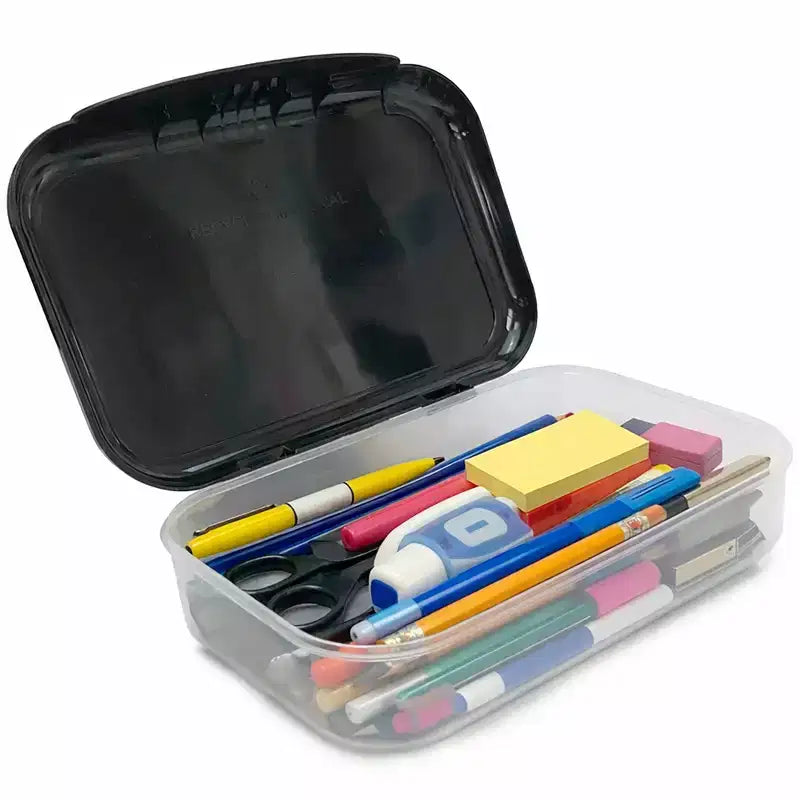 Trousse à Crayons en Plastique Recyclé - Licorne Rose - Grande Capacité, Enfants
