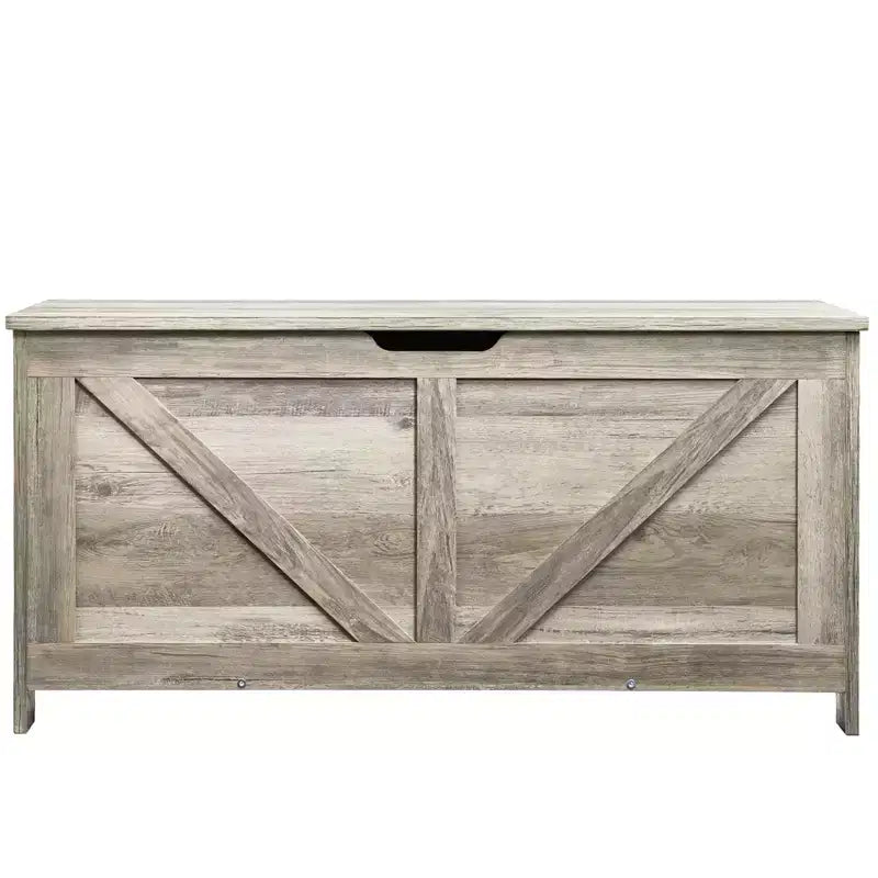 Coffre de Rangement Jouets pour Enfants, Banc en Bois, 99 x 39,5 x 48 cm, Gris, Robuste
