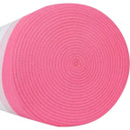 Panier en Corde de Coton Rose - 3 Tons - Crèche Chien Enfants Bébé Corbeille de Rangement Tissée Organiseur