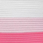 Panier en Corde de Coton Rose - 3 Tons - Crèche Chien Enfants Bébé Corbeille de Rangement Tissée Organiseur