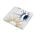 Bacs de rangement décoratifs en tissu pour enfants, modèle garçon ou fille, unisexe, bleu céleste, doré et gris