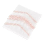Bacs de Rangement Décoratifs en Tissu pour Enfants Filles, Franges Bohème Blanc et Rose