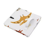 Bacs de rangement décoratifs en tissu pour enfants, sans distinction de sexe, garçon ou fille, motif dinosaure moderne, noir et orange