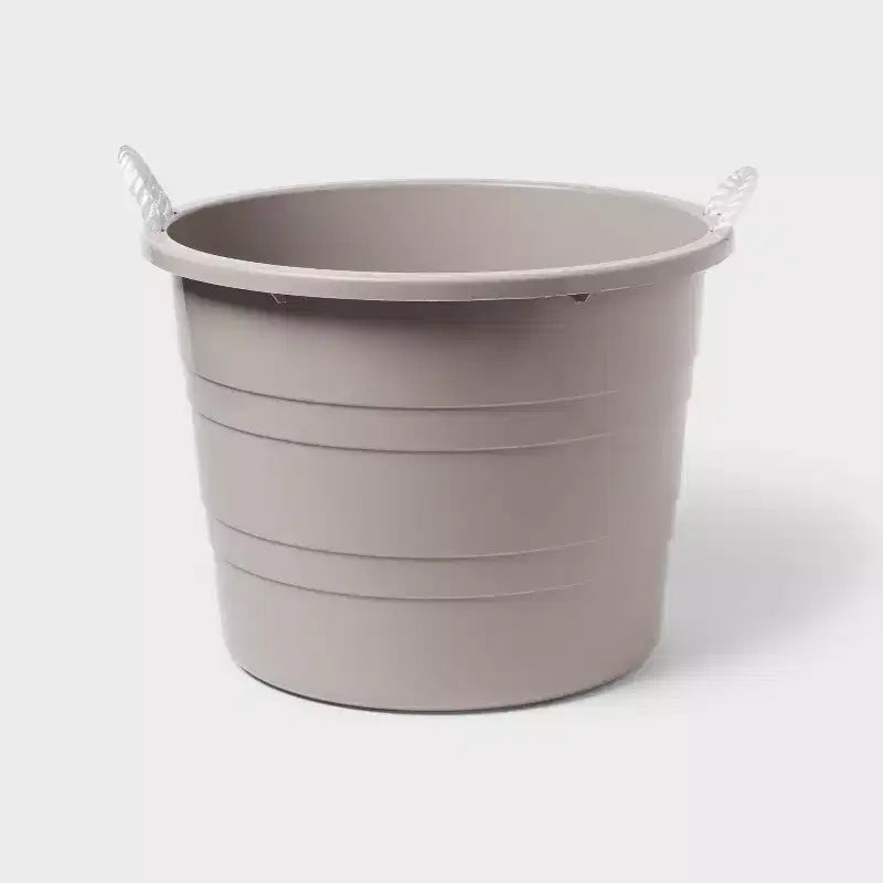 Plastic Kids' Storage Bin with Woven Handles - Pillowfort