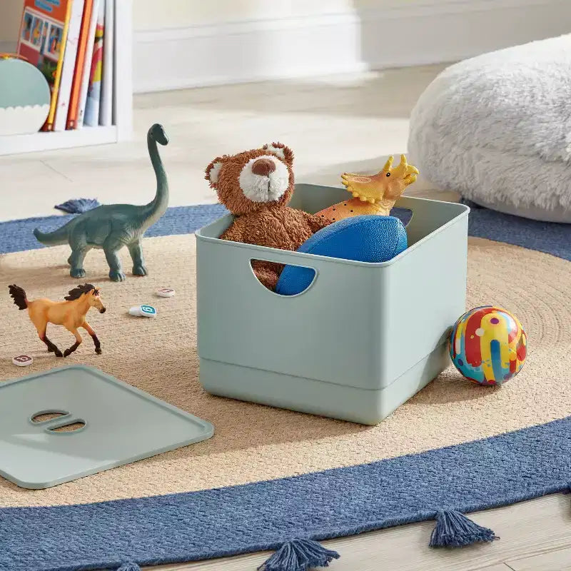 Rangement modulaire pour enfants avec couvercle