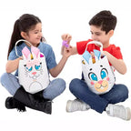 2 sacs en toile de Pâques en forme de lapin pour la chasse aux œufs de Pâques, paniers-cadeaux, sacs à œufs pour enfants, cadeaux de fête pour enfants