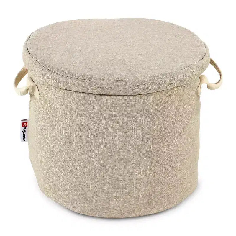 Tapis de jeu et organisateur de rangement de jouets SlideAway pour enfants - Organisateur de rangement pour jouets - Boîte à jouets pour enfants - Beige