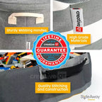 Sac de Rangement pour Jouets et Tapis de Jeu pour Enfants SlideAway - Bac de Rangement pour Jouets - Coffre à Jouets pour Enfants - Gris
