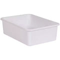Teacher Created Resources White Large Plastic Storage Bin Pack of 6