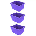 Storex 4 gallonlon Storage Bin, Purple, Pack of 3