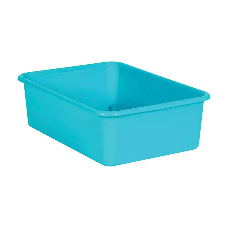 Teacher Created Resources Teal Large Plastic Storage Bin Pack of 6