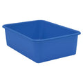 Teacher Created Resources Blue Large Plastic Storage Bin Pack of 6