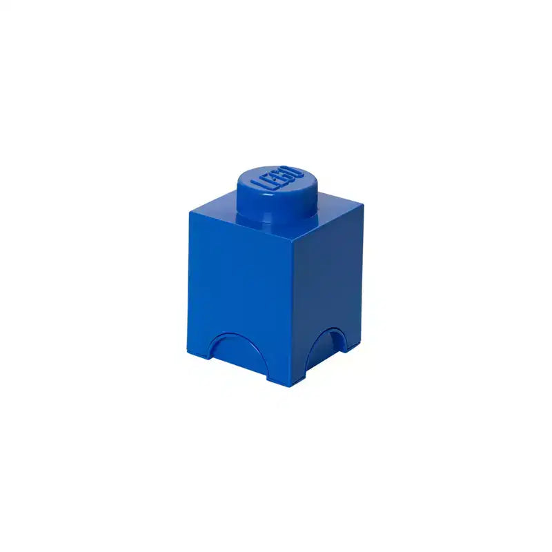 LEGO Storage Brick 1 Bright Blue Stackable Plastic Organizer Kids Adults